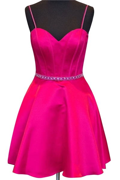 Satin Simple Pretty Homecoming Dress,Short Prom Dresses,Cocktail Dress,Homecoming Dress,Graduation Dress,Party Dress F92