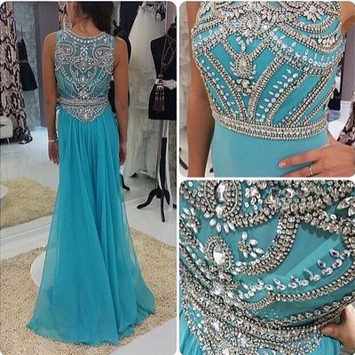Beading sky blue long prom dress,evening dress ,charming prom dresses,bg76