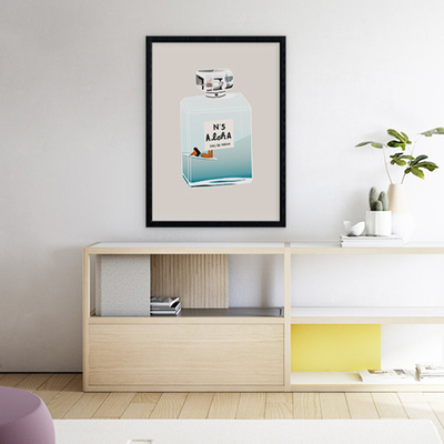 No5 Aloha, hawaii, aloha, perfume, summer, beauty, digital, illustration, art print