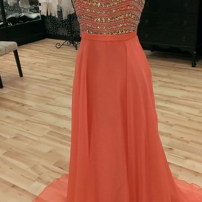 Sweetheart orange long prom dress,evening dress ,charming evening gown,prom dresses,bg78