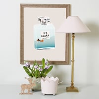 No5 Aloha, hawaii, aloha, perfume, summer, beauty, digital, illustration, art print - Thumbnail 3