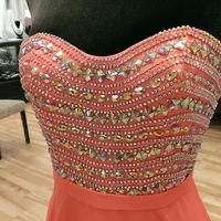 Sweetheart Orange Long Prom Dress,Evening Dress ,Charming Evening Gown,Prom Dresses,BG78 - Thumbnail 1