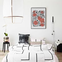 Orange Garden, flower, floral, garden, digital, illustration, art print - Thumbnail 3