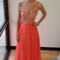 Sweetheart Orange Long Prom Dress,Evening Dress ,Charming Evening Gown,Prom Dresses,BG78 - Thumbnail 2