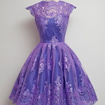 Charming lace homecoming dress,short prom dresses,cocktail dress,homecoming dress,graduation dress,party dress f95