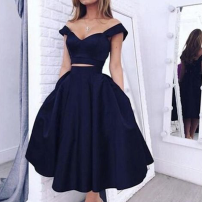 Off the shoulder a-line homecoming dress,short prom dresses,cocktail dress,homecoming dress,graduation dress,party dress f103