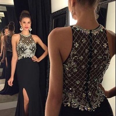 Beading charming long prom dress,evening dress,charming prom dresses,bg100