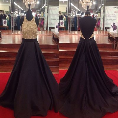 Halter Ball Gown Beading Long Prom Dress,Evening Dress,Charming Prom Dresses,BG97