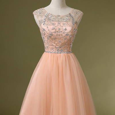 Tulle beading pretty a-line homecoming dress,short prom dresses,cocktail dress,homecoming dress,graduation dress,party dress f114