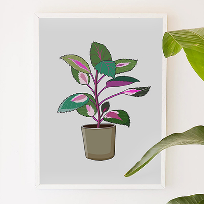Plant series2, plant, green, digital, illustration, art print - Thumbnail 2
