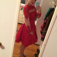 Long Sleeve Lace Homecoming Dress,Short Prom Dresses,Cocktail Dress,Homecoming Dress,Graduation Dress,Party Dress,Short Homecoming Dress F151 - Thumbnail 2