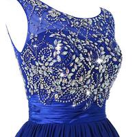 Beading Short Homecoming Dress,Short Prom Dresses,Cocktail Dress,Homecoming Dress,Graduation Dress,Party Dress,Short Homecoming Dress F174 - Thumbnail 2