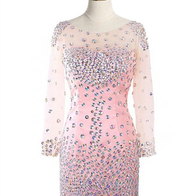 Long sleeve sheath homecoming dress,short prom dresses,cocktail dress,homecoming dress,graduation dress,party dress,short homecoming dress f186