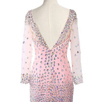 Long Sleeve Sheath Homecoming Dress,Short Prom Dresses,Cocktail Dress,Homecoming Dress,Graduation Dress,Party Dress,Short Homecoming Dress F186 - Thumbnail 1