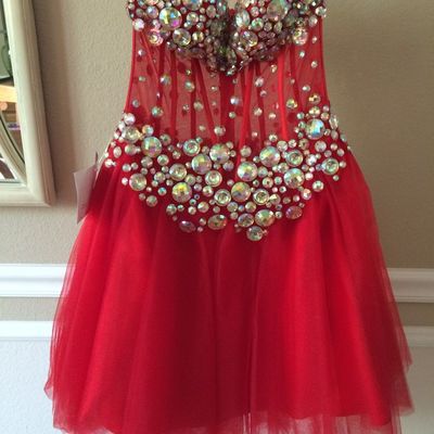 Red pretty homecoming dress,short prom dresses,cocktail dress,homecoming dress,graduation dress,party dress,short homecoming dress f194
