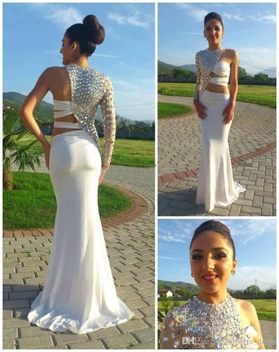 One Sleeve Long Prom Dress,Evening Dress,Prom Dresses,BG164