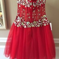 Red Pretty Homecoming Dress,Short Prom Dresses,Cocktail Dress,Homecoming Dress,Graduation Dress,Party Dress,Short Homecoming Dress F194 - Thumbnail 1