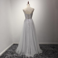 Beading Tulle Long Prom Dress,Evening Dress,Prom Dresses,BG195 - Thumbnail 1