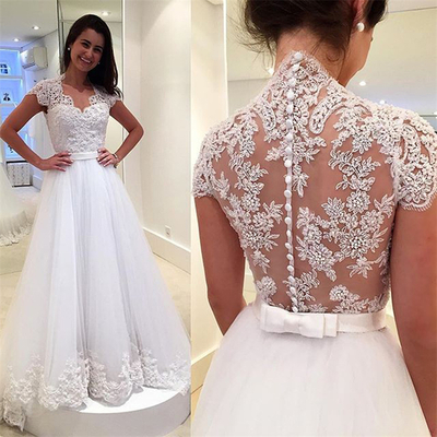 Wd44 new arrival lace wedding dresses,wedding dress,custom made wedding gown,