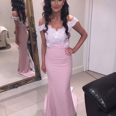 Mermaid lace long prom dress,evening dress,prom dresses,bg210