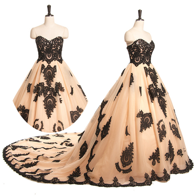 Lace appliques long prom dress,prom dress,evening dress,prom dresses,bg226