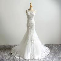 WD60 Mermaid Charming Wedding Dresses,Wedding Dress,Custom Made Wedding Gown, - Thumbnail 1