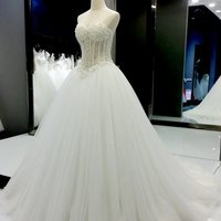 WD54 Sweetheart Beading Wedding Dresses,Wedding Dress,Custom Made Wedding Gown, - Thumbnail 1