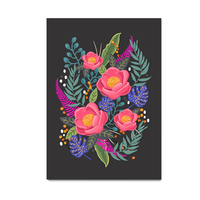 Romantic Blossom at Night, flower, floral, blossom, digital, illustration, art print - Thumbnail 4