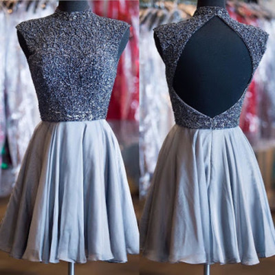 Backless beading pretty homecoming dress,short prom dresses,cocktail dress,homecoming dress,graduation dress,party dress,short homecoming dress f132