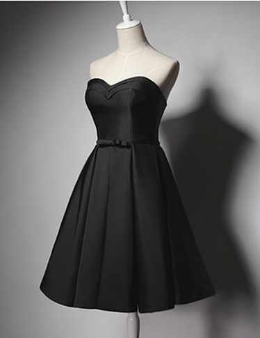 Vintage Simple Black A-Line Homecoming Dress,Short Prom Dresses,Cocktail Dress,Homecoming Dress,Graduation Dress,Party Dress F127