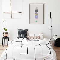 Swedish Girl,girly, fashion, digital, illustration, art print - Thumbnail 2