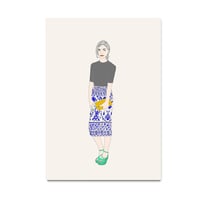Swedish Girl,girly, fashion, digital, illustration, art print - Thumbnail 4