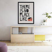 There is no place like home, quotes, typography, digital, illustration, art print - Thumbnail 2