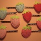 Mini Strawberry Hair Clips - Thumbnail 1