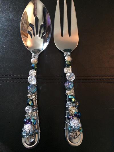 Blue & Purple Serving Set