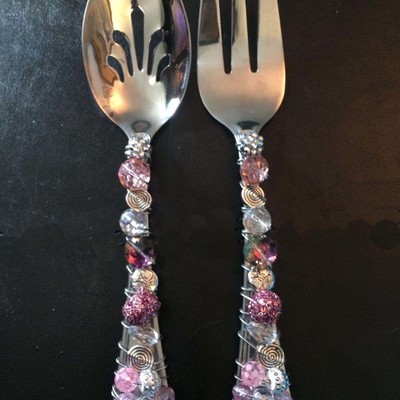 Pink serving set