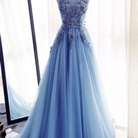 2017 tulle prom dresses,wedding party dresses, formal dresses - Thumbnail 3