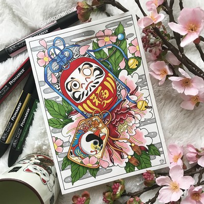 Omamori Daruma/Inuhariko - Prints