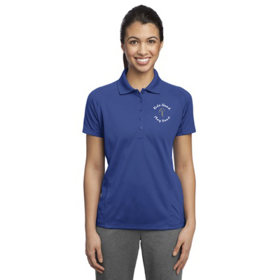 Ride hard play hard polo- royal blue