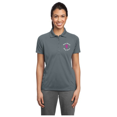 Ride hard play hard polo- charcoal