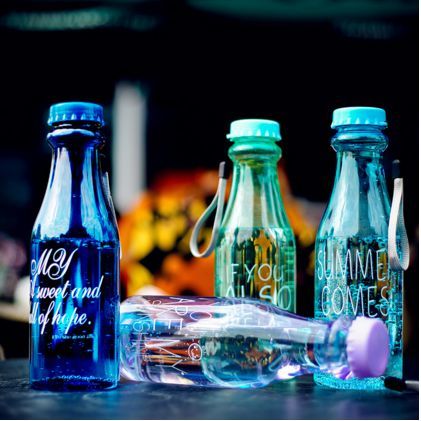 Unbreakable Water Bottle with straw BPA Free