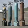 M38A2 100 lb Practice Bomb Replica WW2 BLUE (USED) - Thumbnail 3