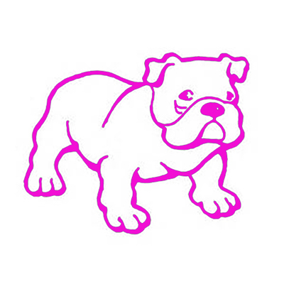 Bull dog puppy outdoor vinyl decal sticker ready to apply handmade - Thumbnail 4
