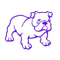 Bull dog puppy outdoor vinyl decal sticker ready to apply handmade - Thumbnail 3