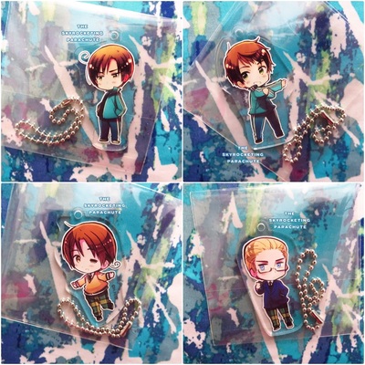 Axis Powers Hetalia Acrylic Keychain Vol 2 (Movic) - Japan OR Italy - 