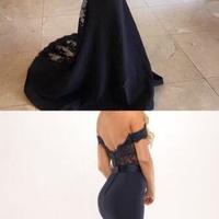 Sweetheart Empire Waist Capped Sleeves Mermaid Evening Dress ,bridesmaid dresses 2017,prom dress 2017,cheap prom dress - Thumbnail 1