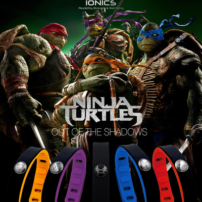 Power ionics ninja 4in1 titanium/ge/f.i.r/ tourmaline 3000ions/cc sports waterproof bracelet