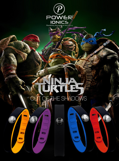 Power Ionics Ninja 4in1 Titanium/Ge/F.I.R/ tourmaline 3000ions/cc Sports Waterproof Bracelet
