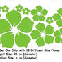 BIG FLOWER SHAPE Background Free Style Wall Sticker Decal Decoration Set - Thumbnail 4