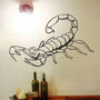 Scorpion SHAPE Background Free Style Black Color 57 cm x 100 cm Wall Sticker Decal Set - Thumbnail 2